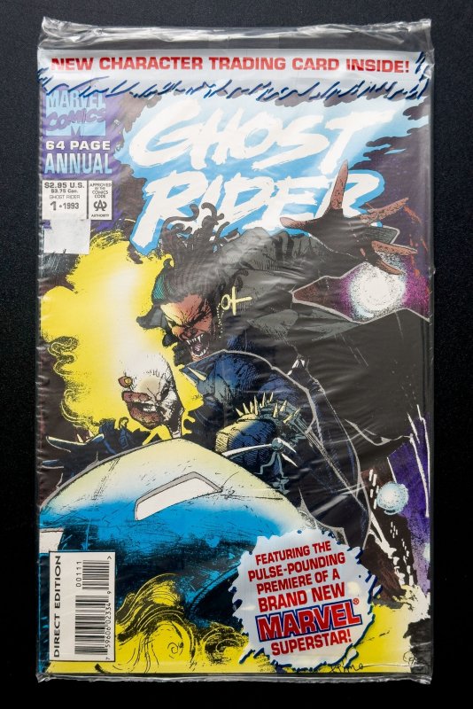 Ghost Rider Annual #1 (1993) - [KEY] 1st App Kid Blackheart [Polybagged] - VF/NM