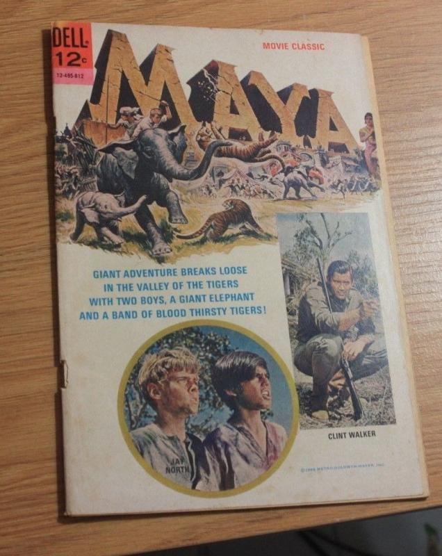 Maya comic #1 (Dec 1966, Dell) movie classics clint walker jay north