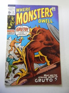 Where Monsters Dwell #11 (1971) FN Condition