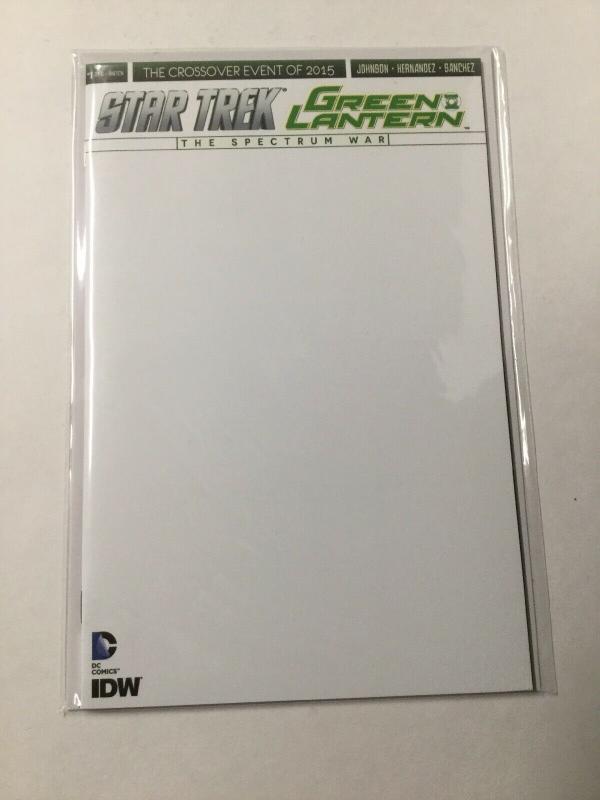 Star Trek Green Lantern The Spectrum War 1 Nm Near Mint Blank Variant DC Comics