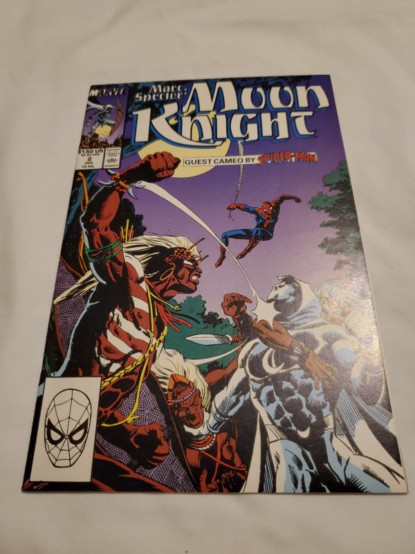 Marc Spector Moon Knight 2 Very Fine/Near Mint  Art by Sal Velluto & Mark Farmer