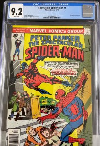 The Spectacular Spider-Man #1 (1976) CGC Grade of 9.2