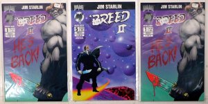 Breed II Lot of 3 #1 x2, 5 (1994) Malibu Comics 1st Print Comic Books
