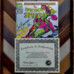 SPECTACULAR SPIDER-MAN #200 VF (Marvel 1993) FOIL Signed By SAL BUSCEMA w COA