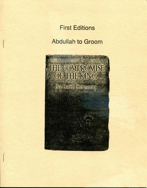 ABDULLAH to GROOM, VF/NM, 1988, Ltd, Softcover, Joseph Bell, A 1000 and 1 Night