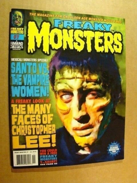 FREAKY MONSTERS 7 VF/NM 9.0 VAMPIRE WOMEN CHRISTOPHER LEE FAMOUS MONSTERS