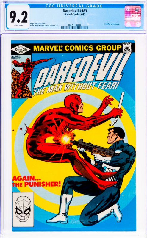 Daredevil #183 CGC Graded 9.2 Punisher appearance.