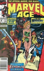 Marvel Age #89 NEW WARRIORS PREVIEW! Marvel Comics Newsstand June 1990 (VFNM)