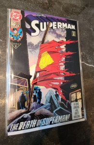 Superman #75 Second Printing Variant (1993)  DEATH OF SUPERMAN