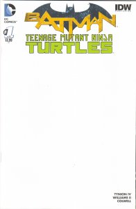 Batman / Teenage Mutant Ninja Turtles #1 Blank Cover (2016) Teenage Mutant Ni...