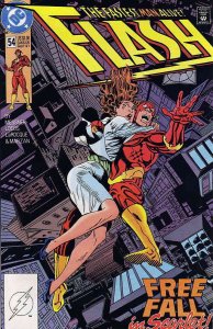 Flash (2nd Series) #54 FN ; DC | William Messner-Loebs Falling