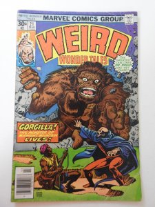 Weird Wonder Tales #21 (1977) VG Condition