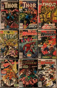 Lot of 9 Comics (See Description) New Warriors, The Mighty Thor, New Mutants