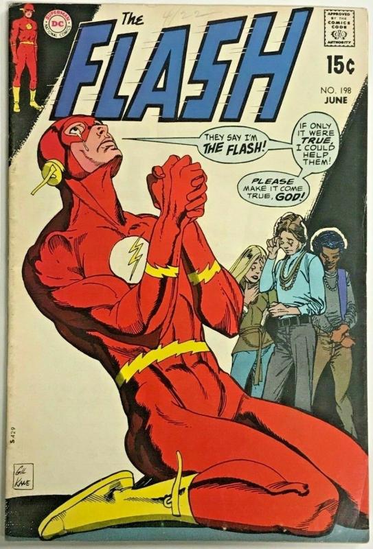 FLASH#198 FN/VF 1970 DC BRONZE AGE COMICS