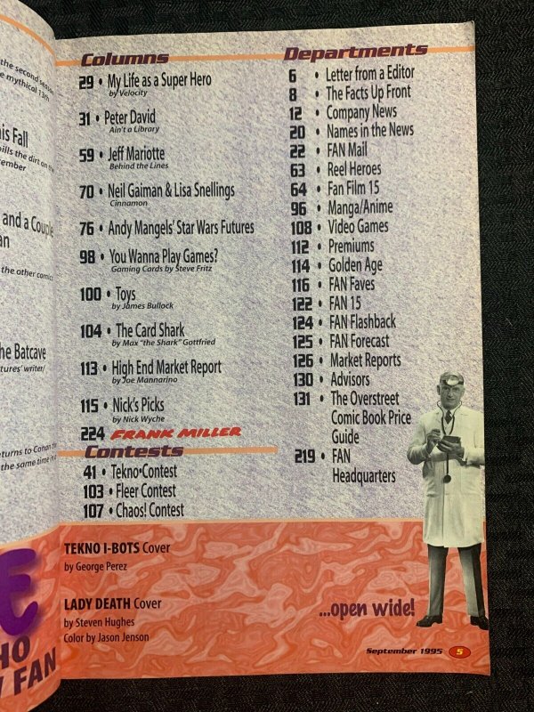 1995 OVERSTREET'S FAN Magazine #4 FN 6.0 Isaac Asimov's IBots