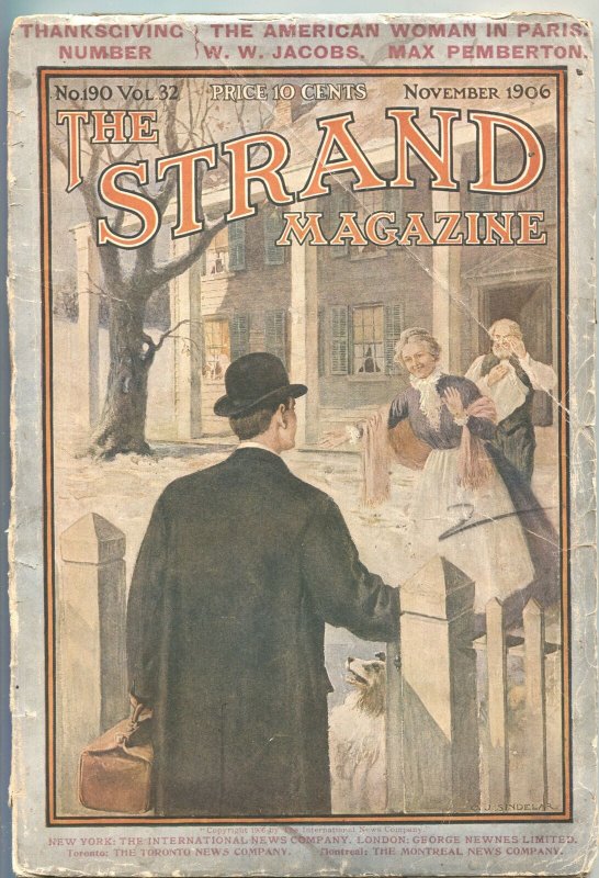 STRAND MAGAZINE-NOV 1906-HISTORIC THANKSGIVING ISSUE-PULP-CURIOSITIES