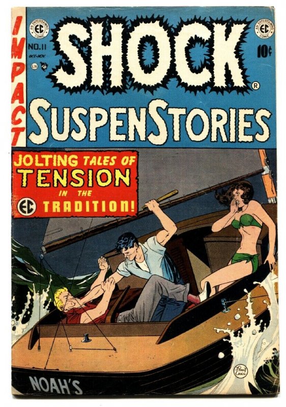 Shock SuspenseStories #11 comic book 1953-EC violent Johnny Craig cover
