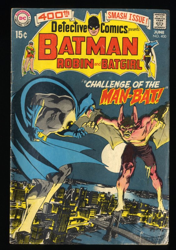 Detective Comics #400 GD/VG 3.0 1st Man-Bat!