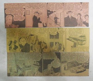 (291 Vic Flint Dailies by Ralph Lane from #1 1/8-12/31/1946 Size 3 x 8 inches