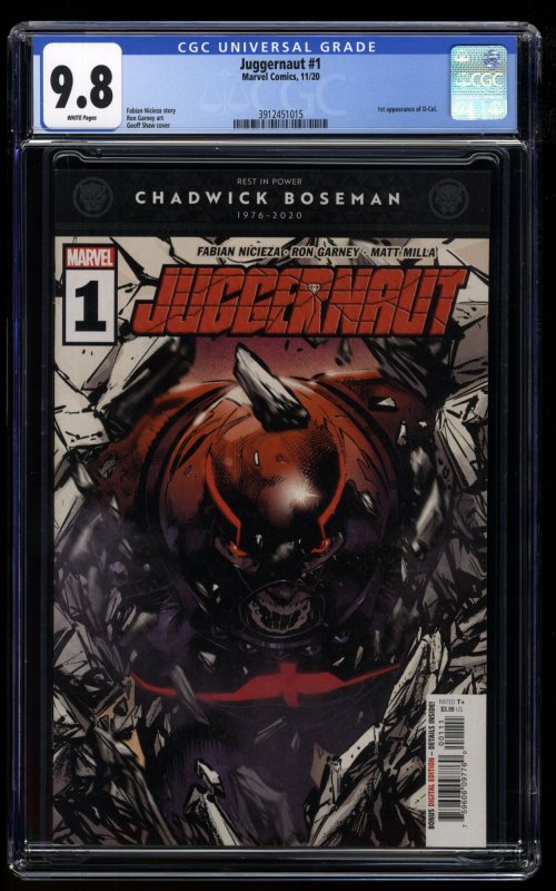 Juggernaut (2020) #1 CGC NM/M 9.8 White Pages