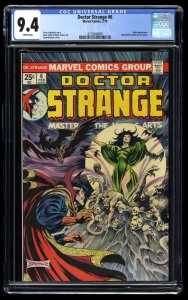 Doctor Strange #6 CGC NM 9.4 White Pages Marvel Doctor