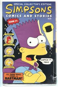 Simpsons Comics and Stories #1 -1993-Bartman-Includes poster-comic book