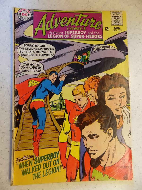 ADVENTURE COMICS # 371 DC ACTION LEGION GD/VG