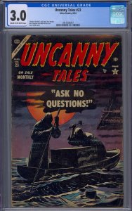 UNCANNY TALES #23 CGC 3.0 RUSS HEATH PRE-CODE HORROR