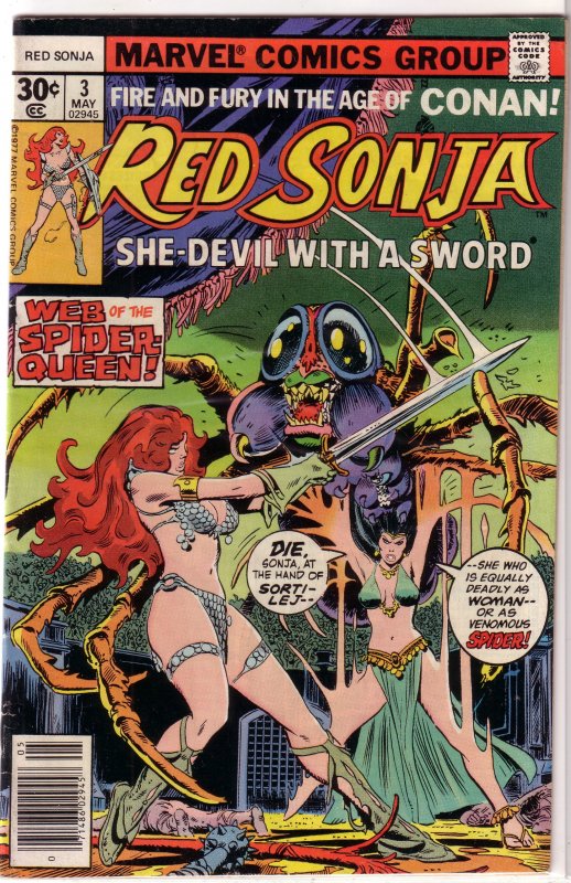 Red Sonja   (Marvel vol. 1)   # 3 VG