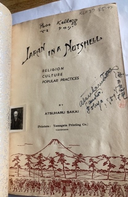 1949 Japan in a nutshell, hand bound book, SAKAI common signed