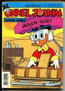 Onkel Joakim #5 1988-Disney-Danish-Uncle Scrooge-Carl Barks-Mickey Mouse-VG