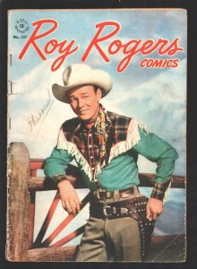 Four Color Comics #137 1947-Dell-Roy Rogers-photo cover-extra staples-VG-