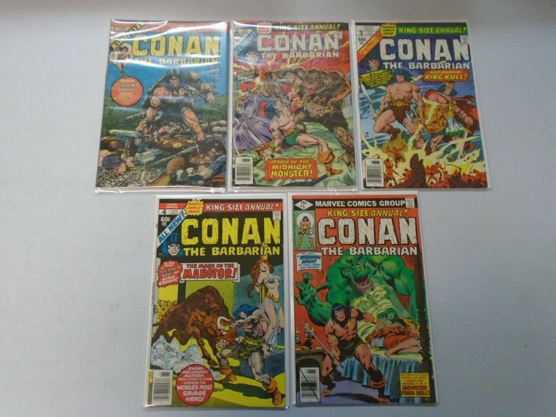 Conan the Barbarian Annual #1-10 avg 6.0 FN (1973-85)