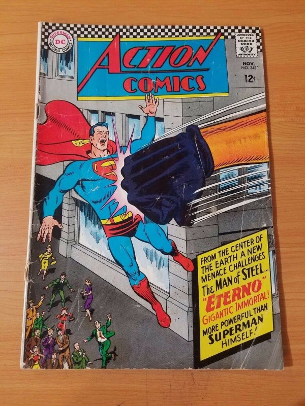 Action Comics #343 ~ GOOD - VERY GOOD VG ~ (1966, DC Comics)