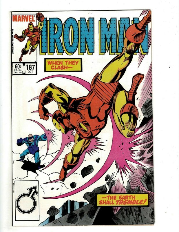 10 Iron Man Marvel Comic Books # 183 184 185 186 187 188 189 190 191 192 UD3