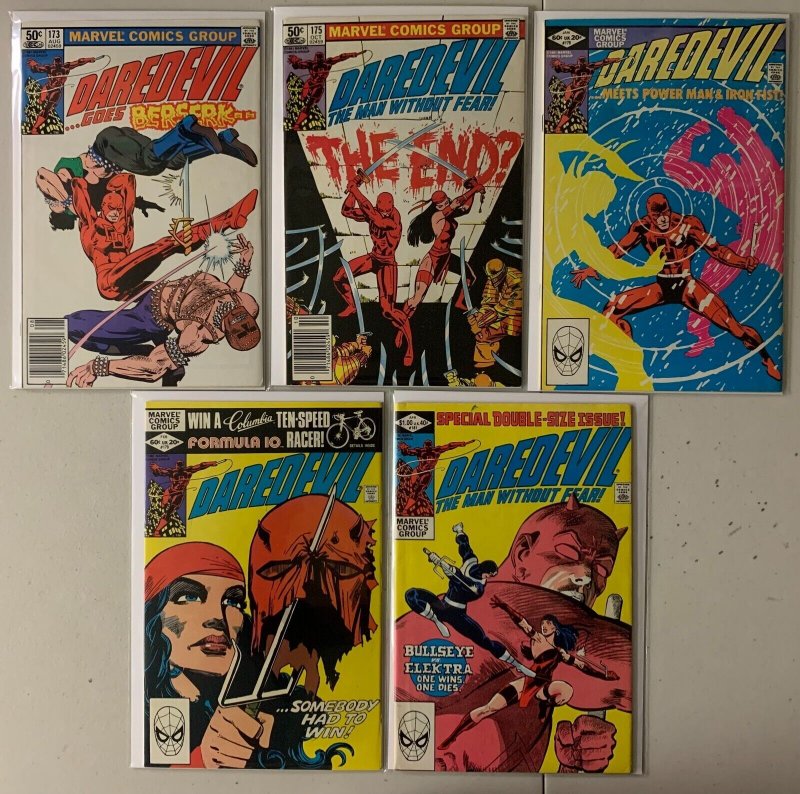 Daredevil comics lot #147-181 21 diff avg 5.0 (1977-82)