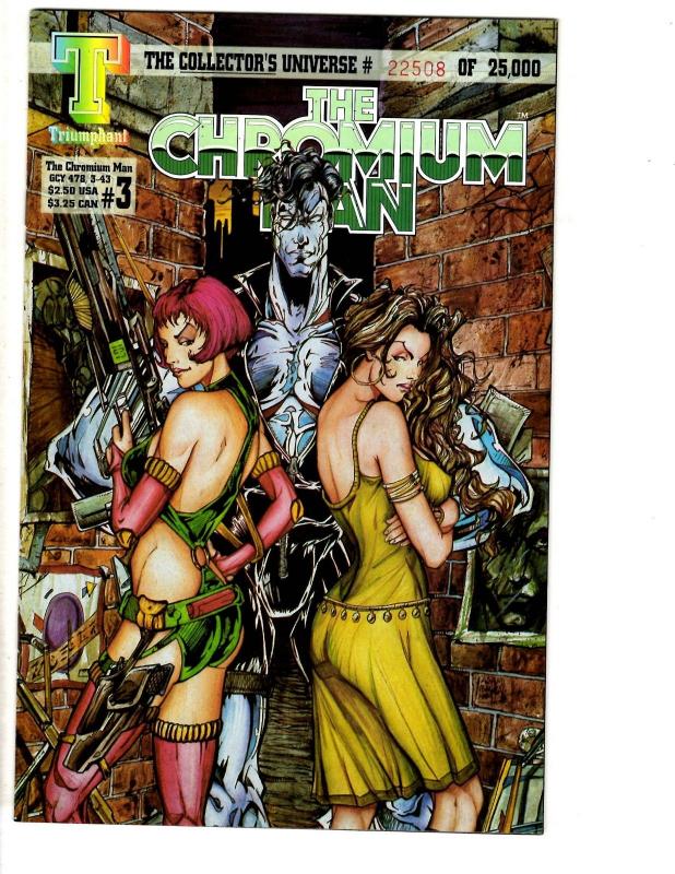 Lot Of 6 The Chromium Man Triumphant Comics Comic Books # 1 3 4 (2) 1 2  J295