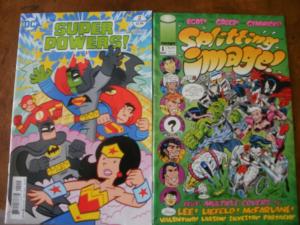 6 Comic Book: WILDSIDERZ #1 FICTION SQUAD #2 THE 99 #7 SLOTH PARK SUPER POWERS +