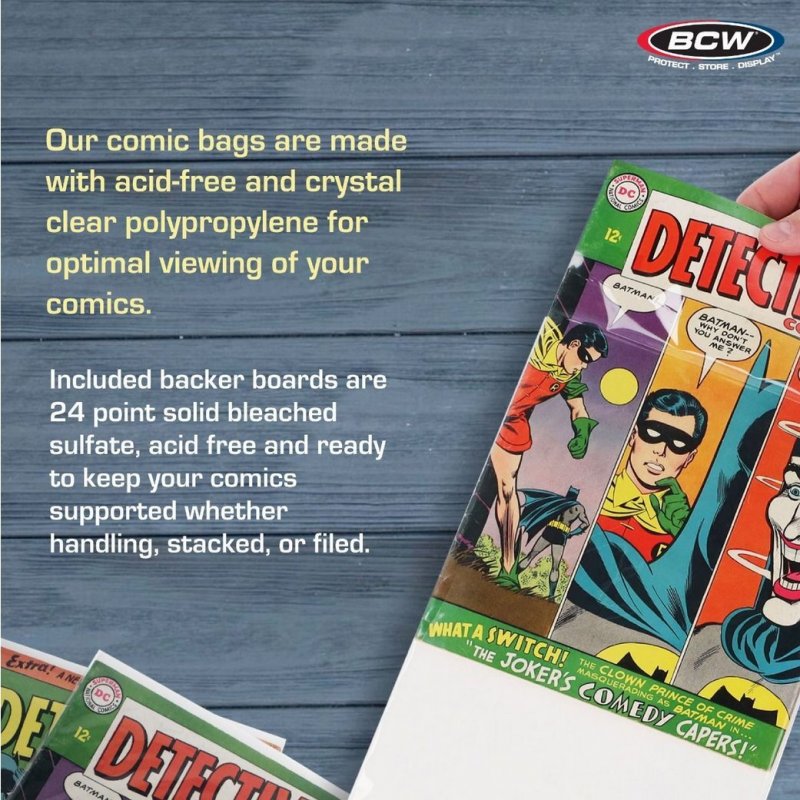 Premade Resealable Silver Comic Bag and Board Pack of 50