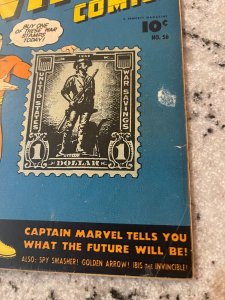 Whiz Comics # 56 VG Fawcett Comic Book Captain Marvel Shazam Golden Age 1 J877