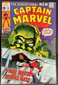 Captain Marvel #19 (1969, Marvel) VG/FN