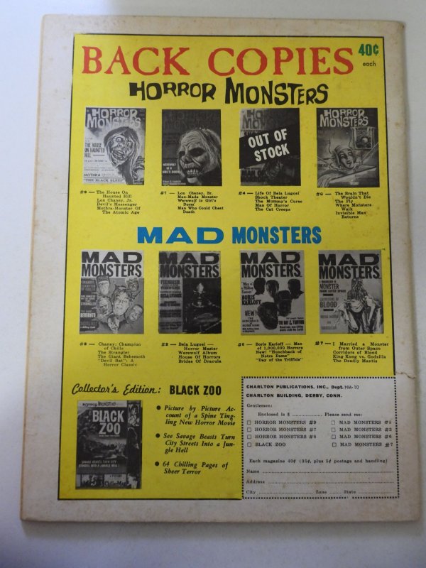 Horror Monsters #10 VG Condition