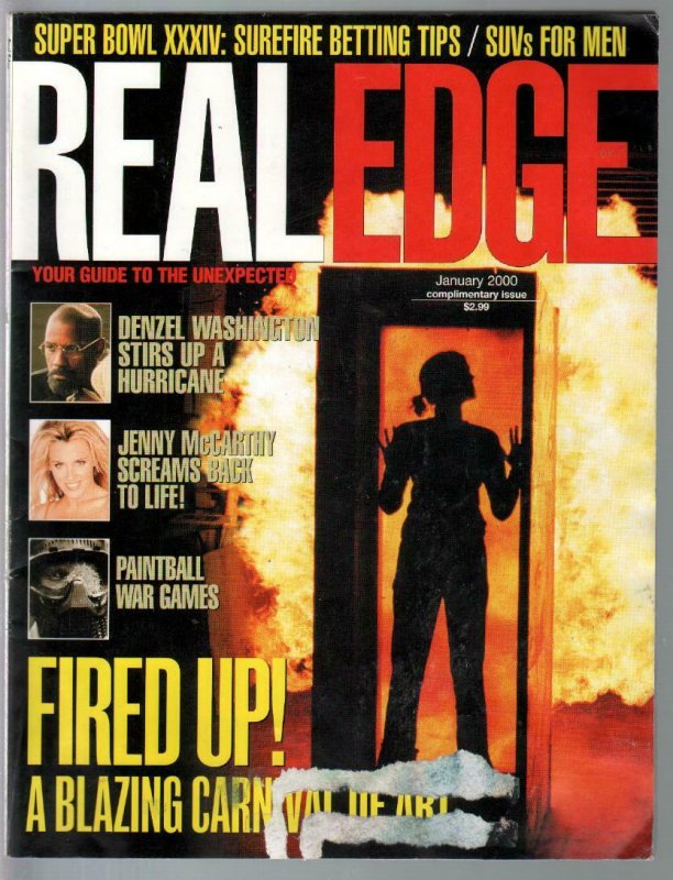 Real Edge 1/2000-1st issue-Denzel Wahington-Gwen Stefani-Super Bowl-G