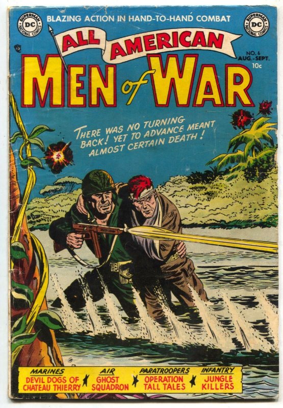 All-American Men Of War #6 1953-DEVIL DOG-GHOST SQUADRON VG