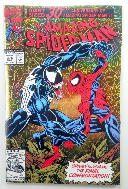 Amazing Spider-man 375 | Key 1st She Venom |NM | Marvel | Holo-grafx 