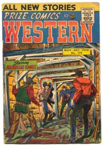 Prize Comics Western  #119 1956- FINAL ISSUE- American Eagle VG