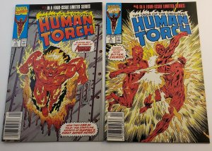 Human Torch #1-4 Complete Set Marvel Comics 1990 from FN/VF