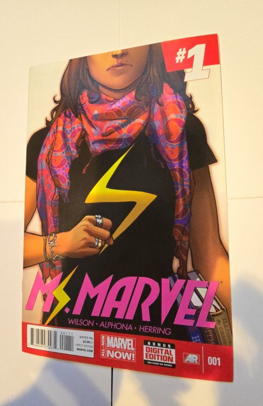 Ms. Marvel #1 (2014) first app of Kamala khan solo series