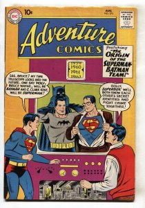 ADVENTURE COMICS #275--1960--SUPERMAN--BATMAN--TEAM ORIGIN--comic book