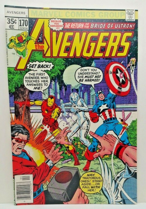 Avengers 1978 #168,169,170,171,172,173,174  LOT price on all 7  VF/NM